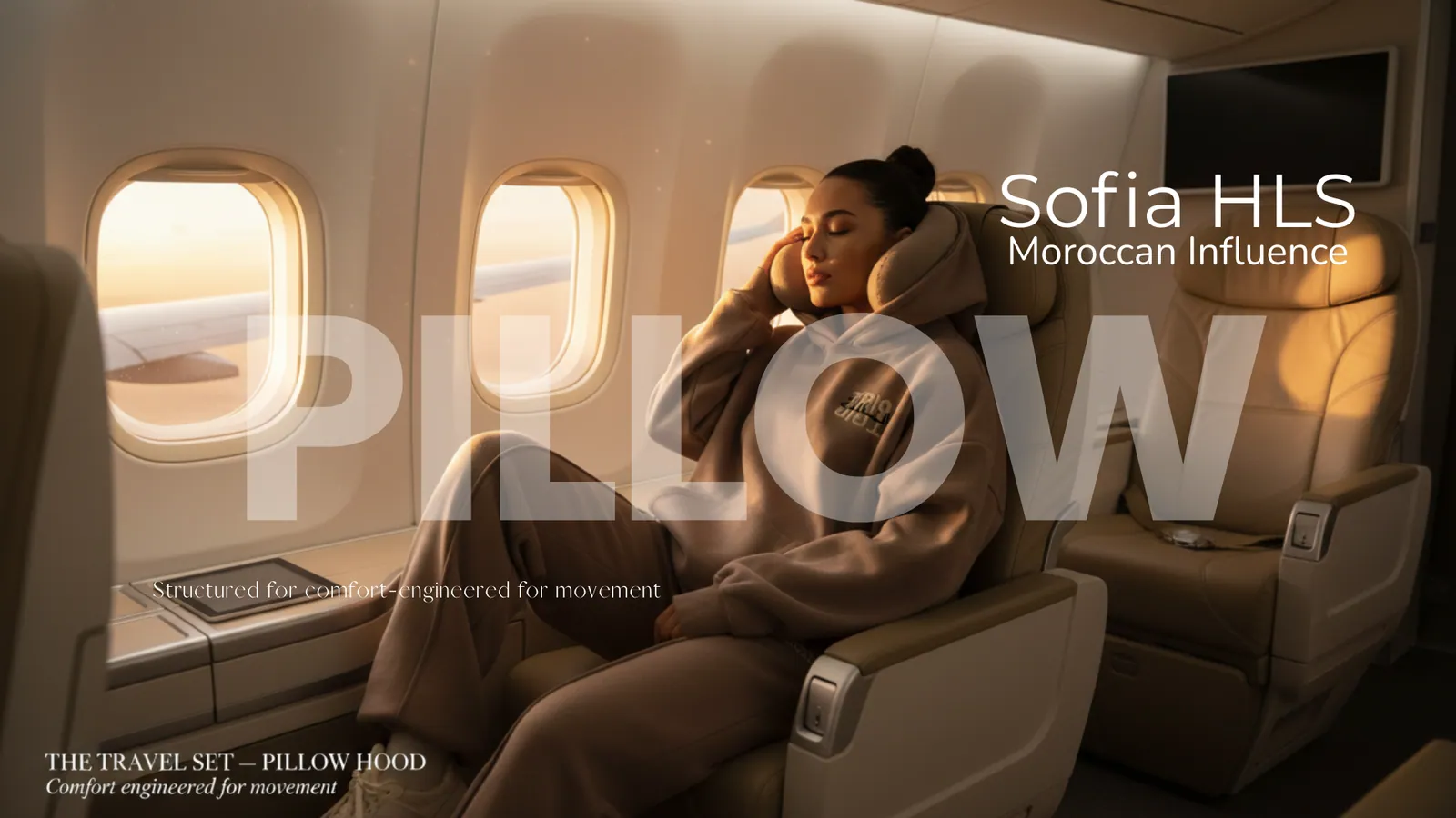 Travel Set Pillow Hood, Sofia HLS x Moroccan Influence